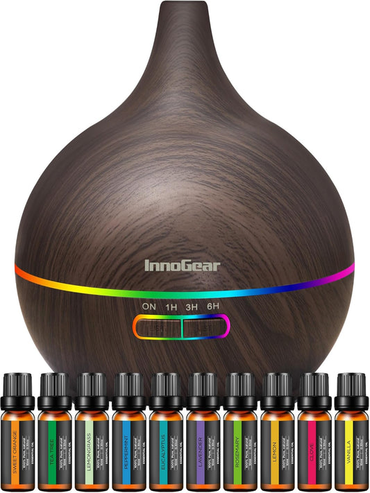 Essential Oil Diffuser – Aromatherapy for Stress Relief, Relaxation & Calmness